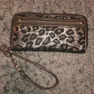 Leopard print wallet